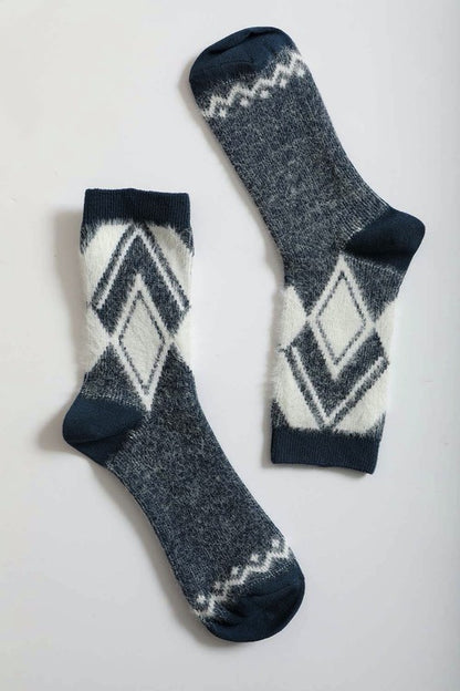 Diamond Pattern Socks