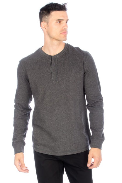 Charcoal Henley