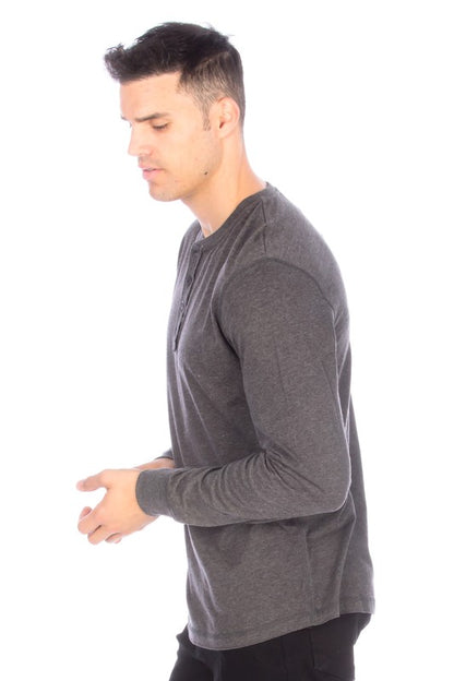 Charcoal Henley