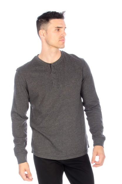 Charcoal Henley