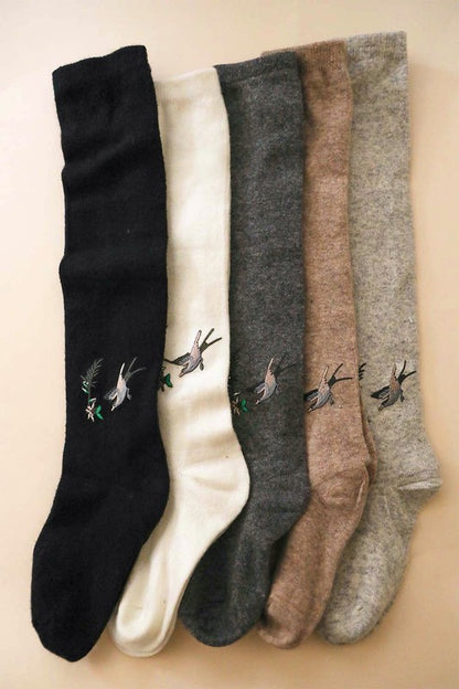 Hummingbird Knee High Socks