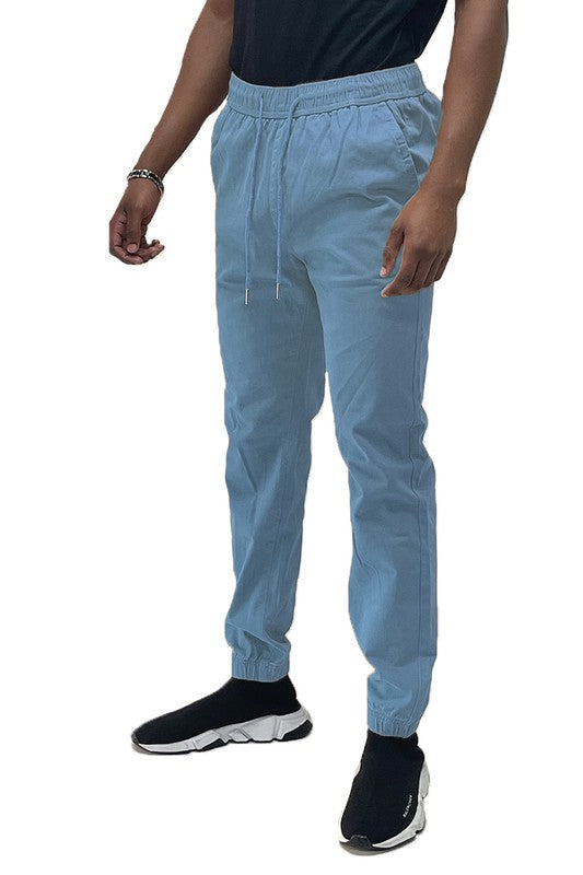 Solid Stretch Cargo Jogger in multiple colors