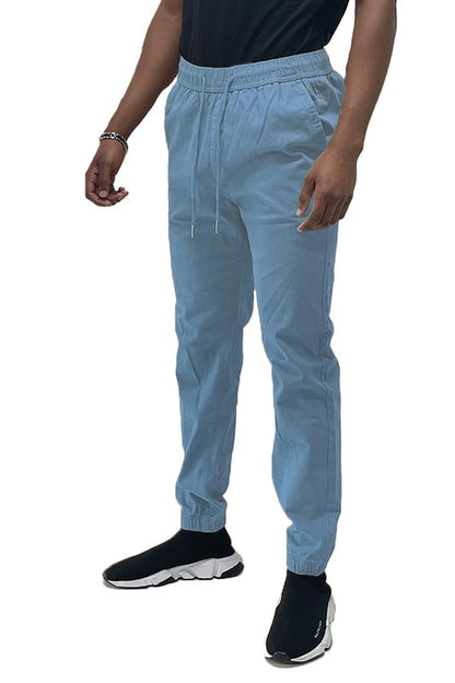 Solid Stretch Cargo Jogger in multiple colors