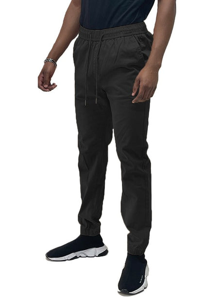 Solid Stretch Cargo Jogger in multiple colors