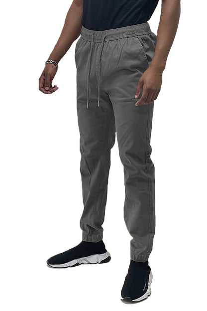 Solid Stretch Cargo Jogger in multiple colors