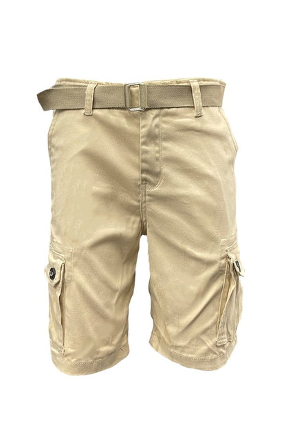 Belted Cargo Shorts in multiple colors
