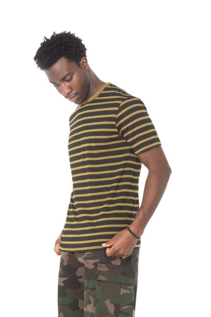 Olive Striped T-Shirt