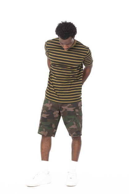 Olive Striped T-Shirt