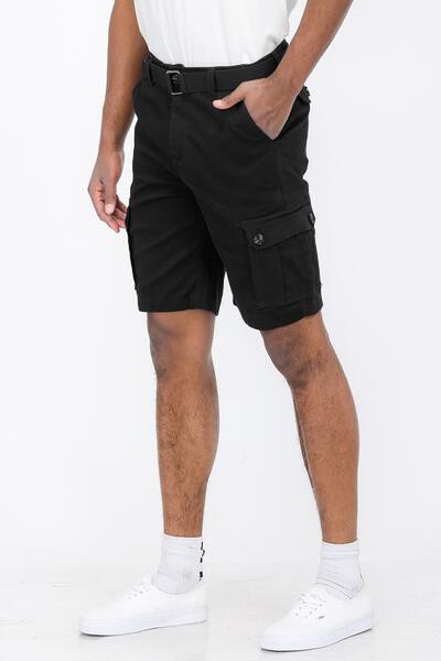 Belted Cargo Shorts in multiple colors