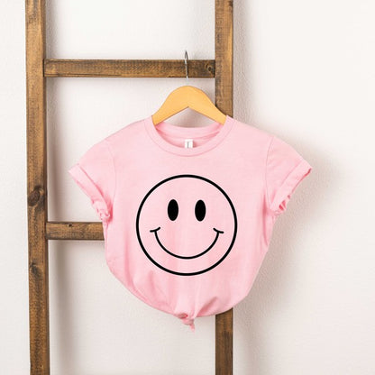 Smiley Face Toddler Tee in multiple colors