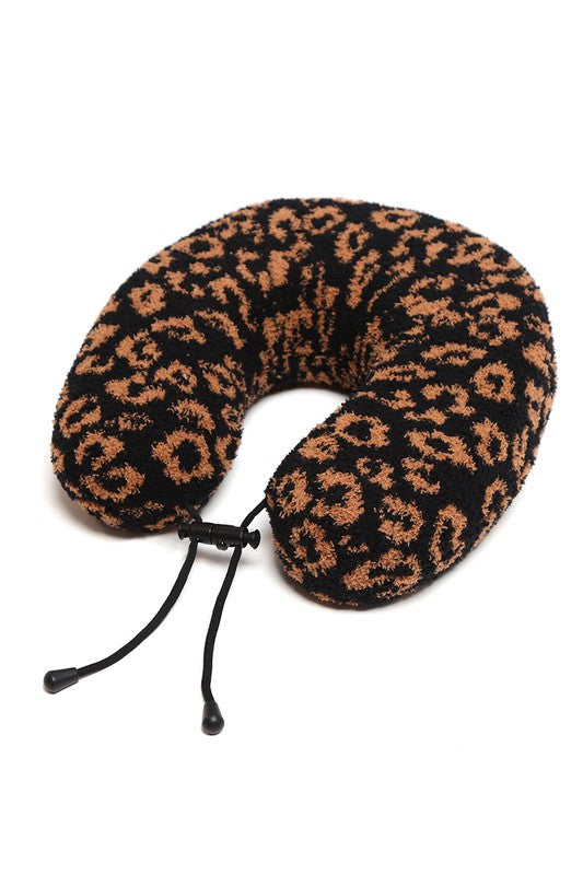 Leopard Travel Neck Pillow in multiple colors