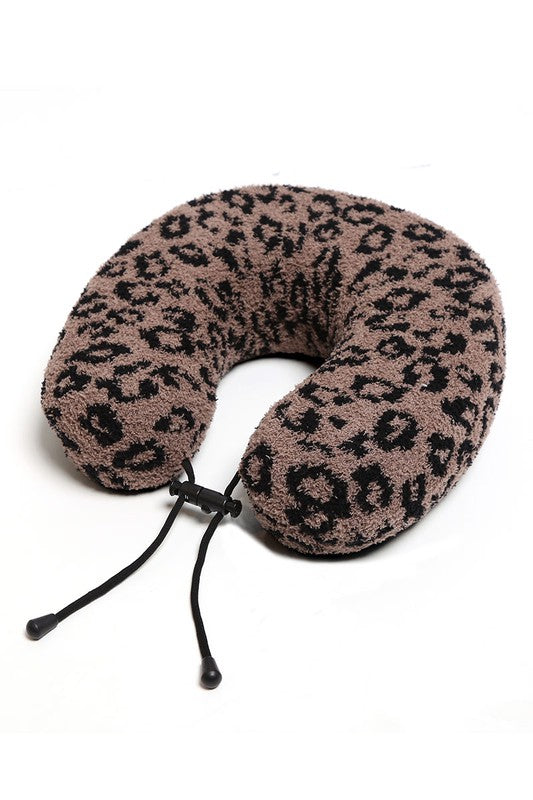 Leopard Travel Neck Pillow in multiple colors