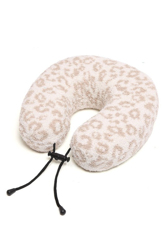 Leopard Travel Neck Pillow in multiple colors