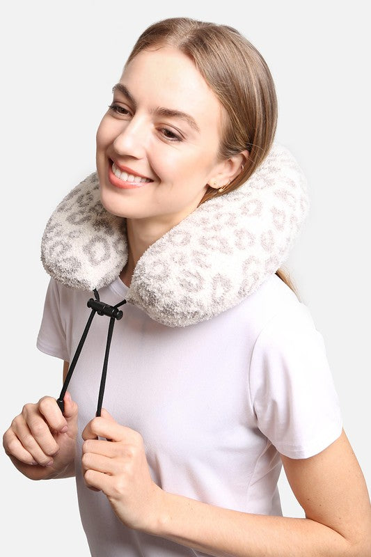 Leopard Travel Neck Pillow in multiple colors