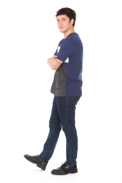 Straight Fit Jeans in Dark Blue