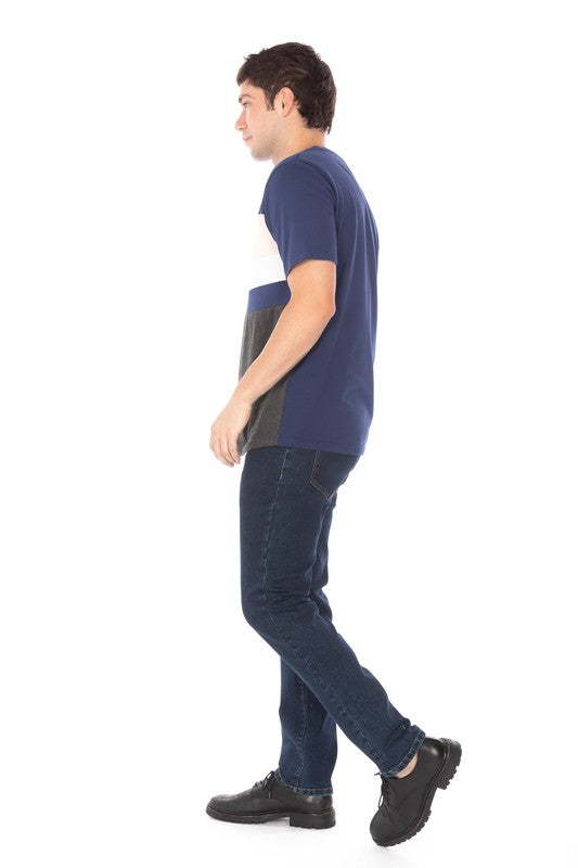 Straight Fit Jeans in Dark Blue