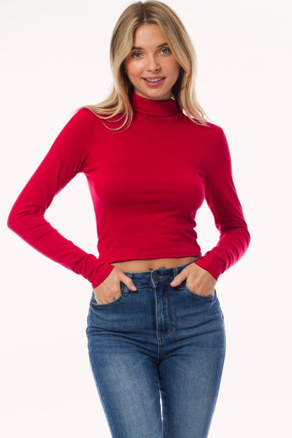 Turtleneck Crop Top