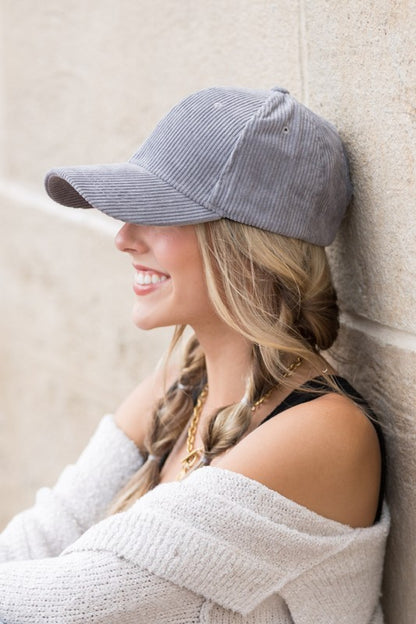 Corduroy Ball Cap in multiple colors