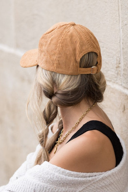 Corduroy Ball Cap in multiple colors