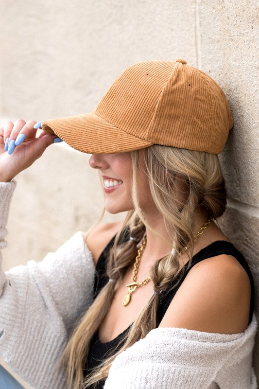 Corduroy Ball Cap in multiple colors