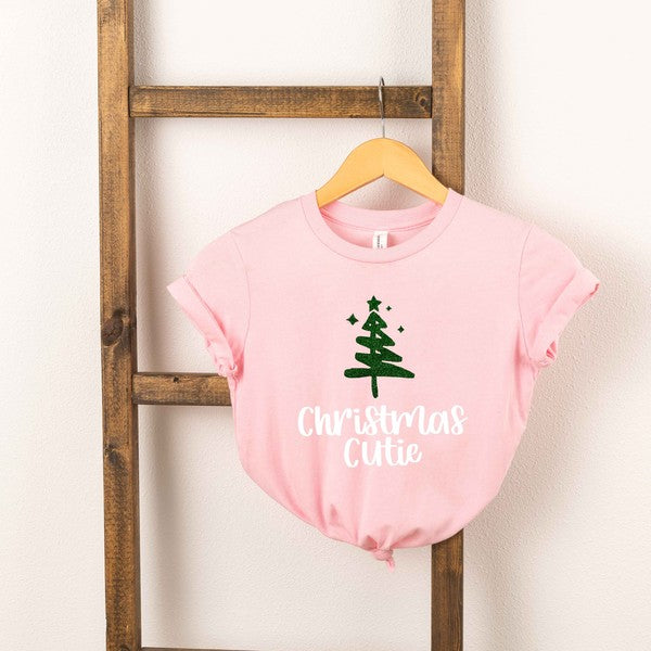 Christmas Cutie Toddler Graphic Tee in multiple colors