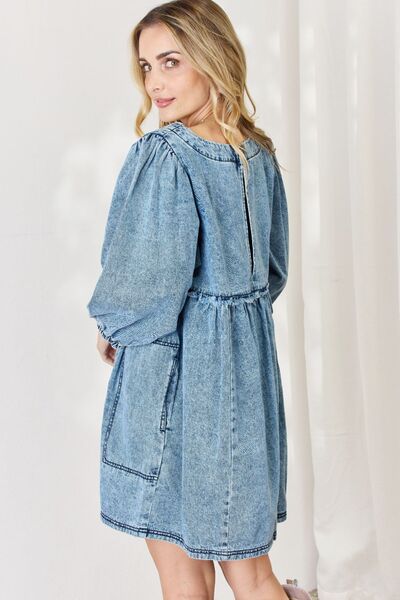 Babydoll Denim Dress