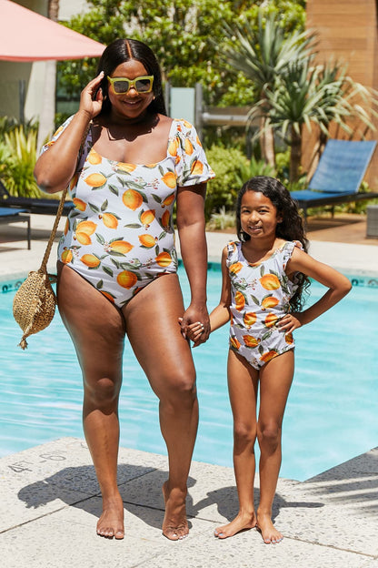Salty Air One-Piece in Citrus Orange