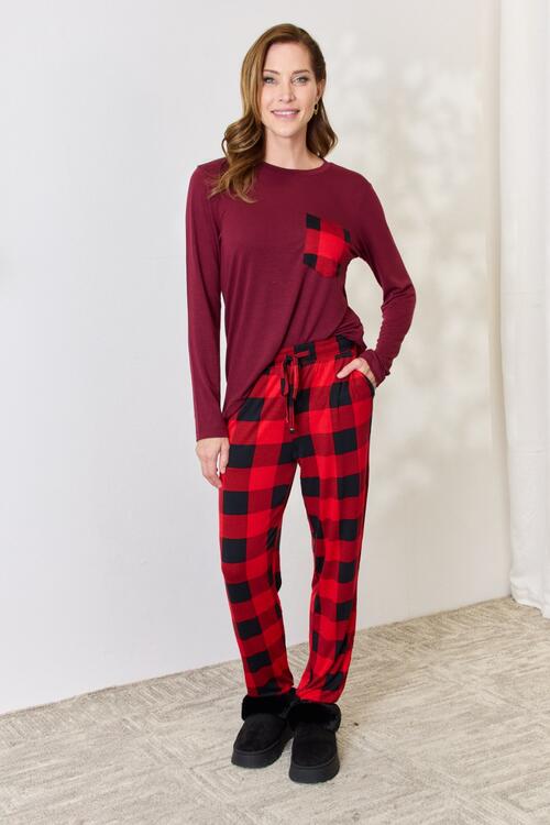Tina Plaid Pajama Set