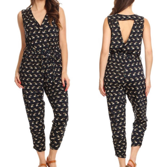 Christina Printed Jumpsuit - Amber Moon 