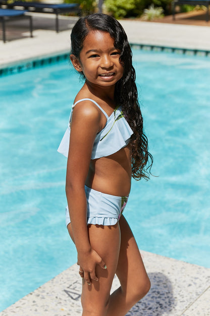 Kids Vacay Mode Two-Piece Swim Set in Pastel Blue   *Mommy & Me*