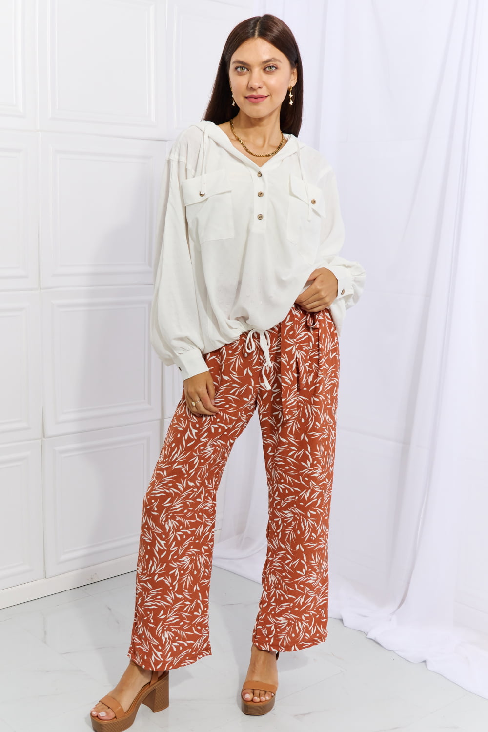 Palm Springs Pants in Red Orange
