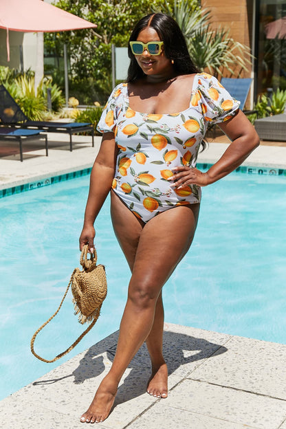 Salty Air One-Piece in Citrus Orange