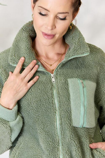 Sage Sherpa Jacket