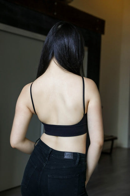 Low Back Seamless Bralette in multiple colors