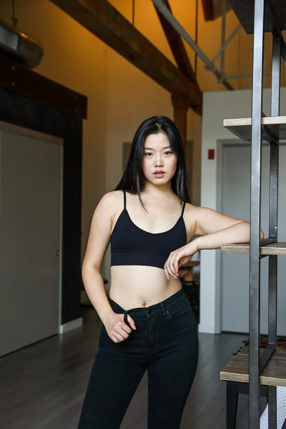 Low Back Seamless Bralette in multiple colors