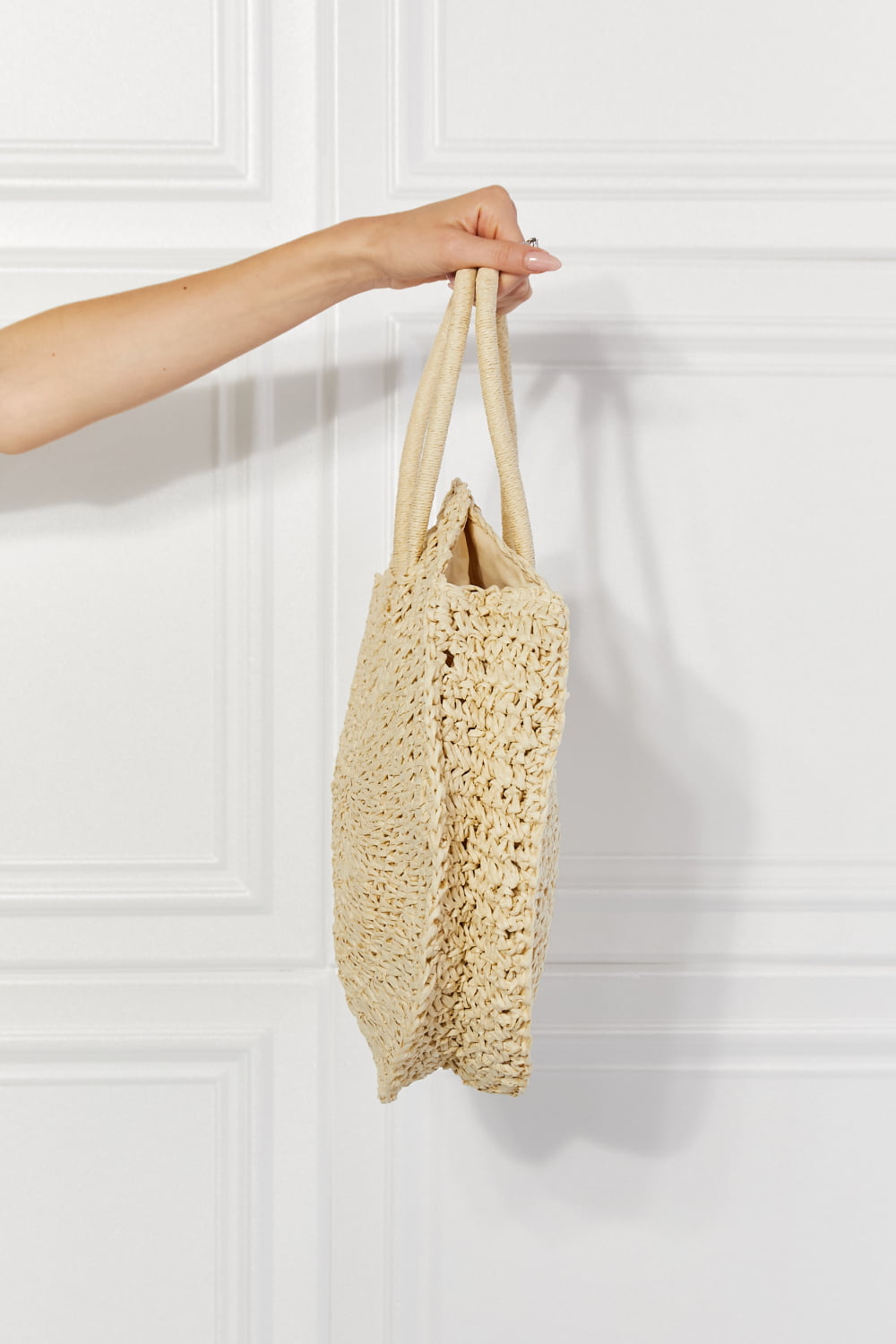Beach Date Straw Bag in Ivory