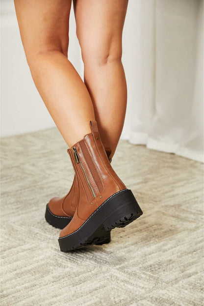 Chestnut Platform Boots