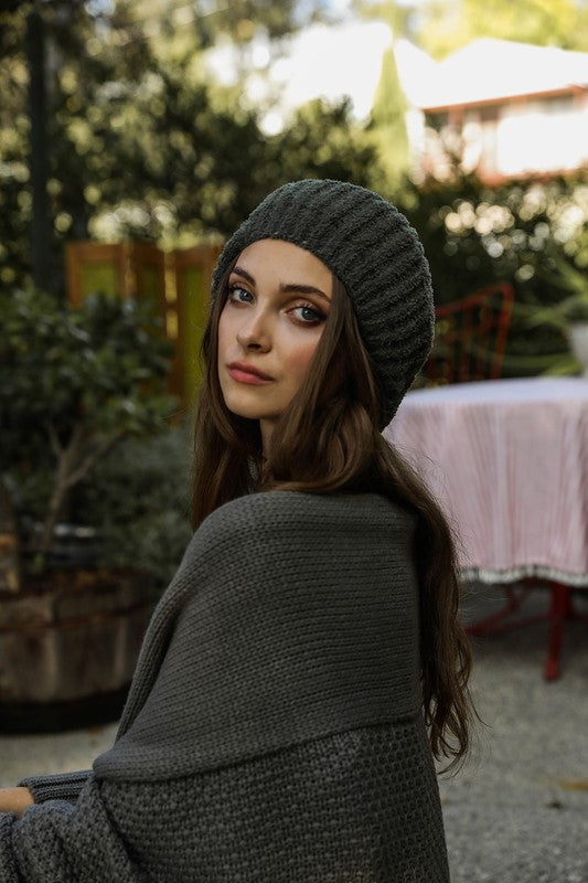 Boucle Knit Beret in multiple colors