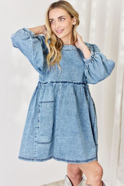 Babydoll Denim Dress