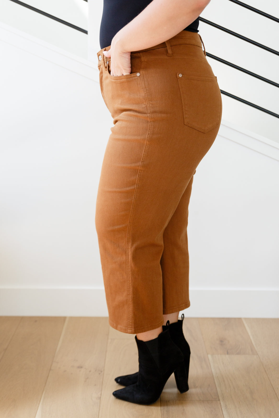 Briar Tummy Control Jeans in Camel