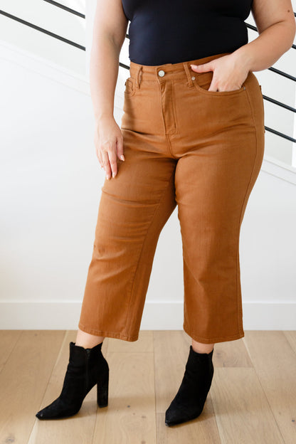 Briar Tummy Control Jeans in Camel