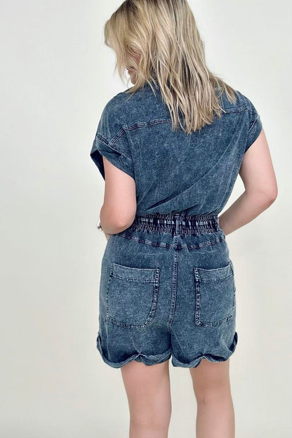 Denim Romper