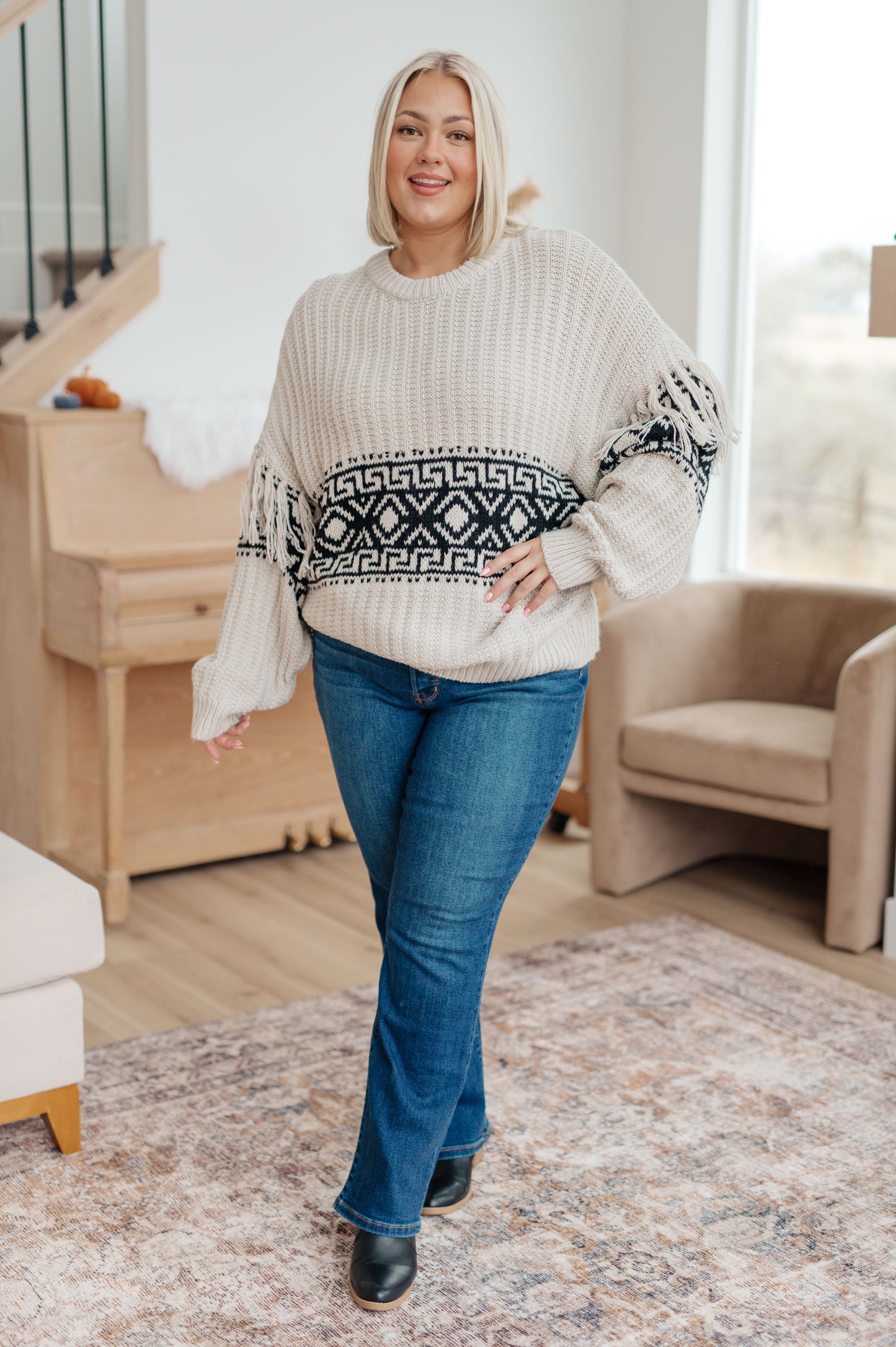 Stagg Sweater with Fringe