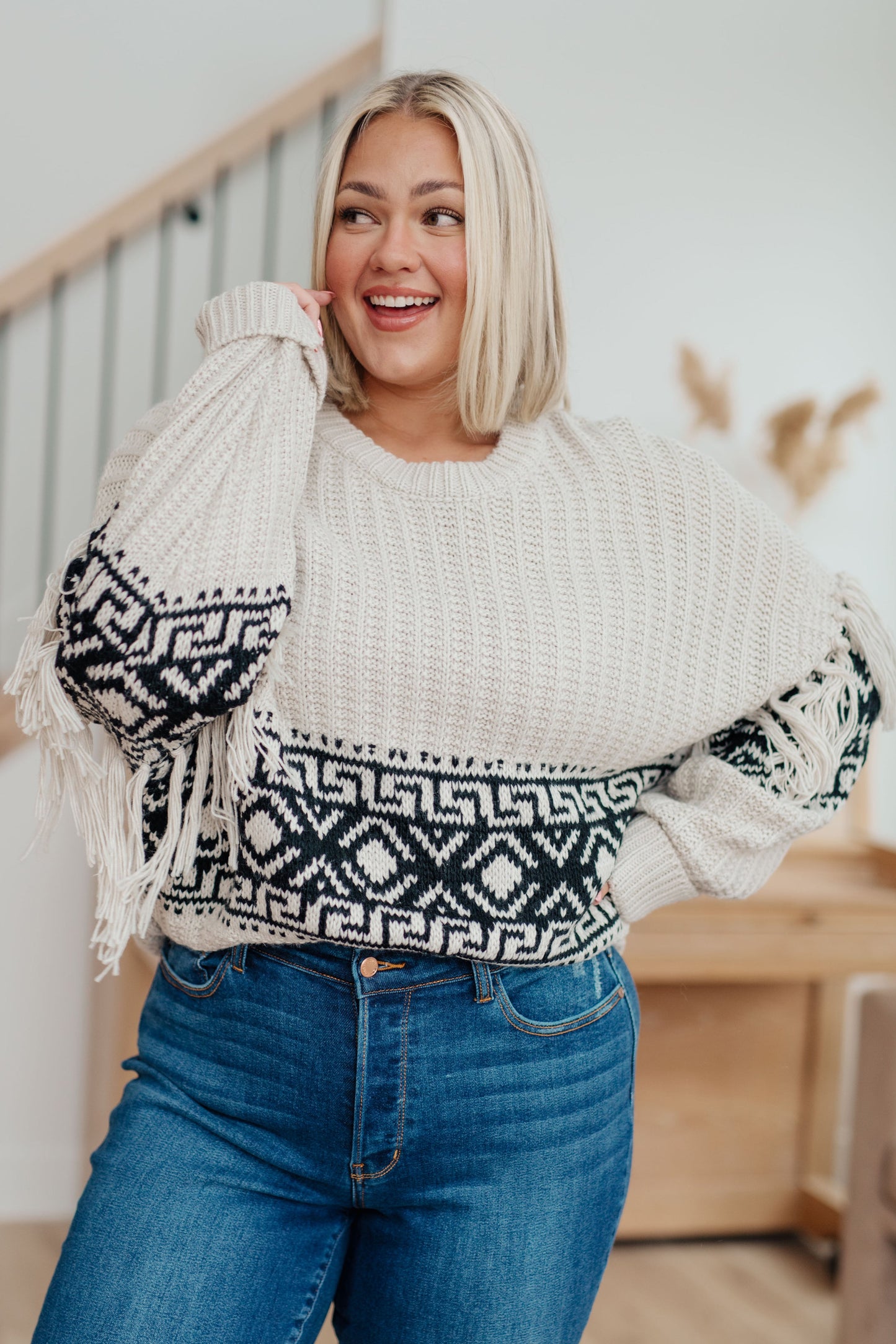 Stagg Sweater with Fringe