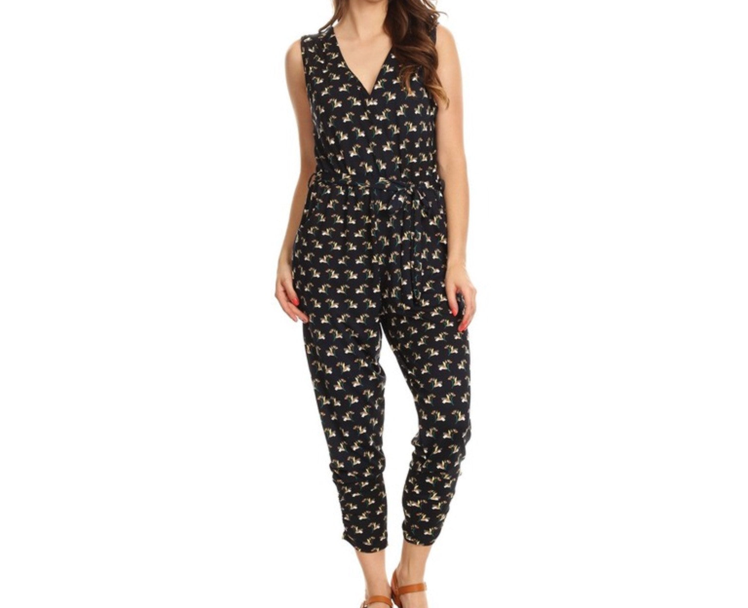 Christina Printed Jumpsuit - Amber Moon 
