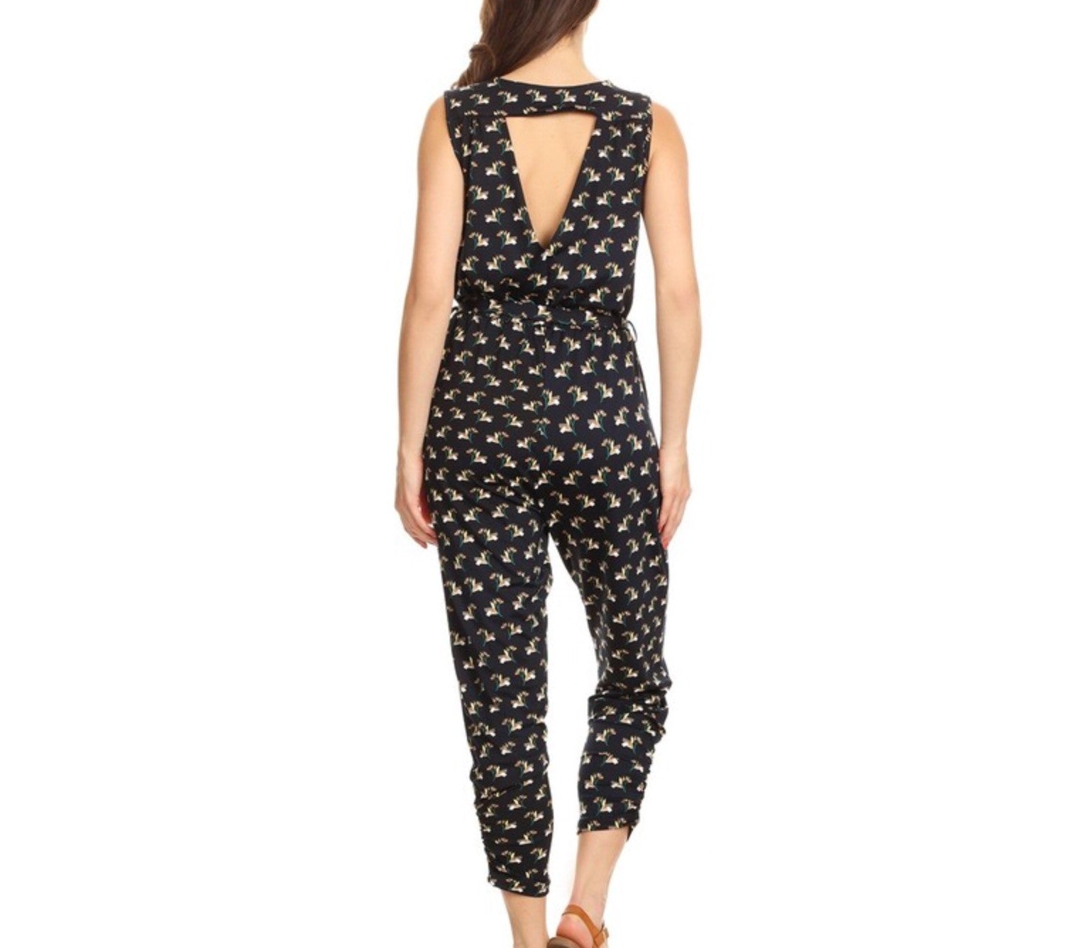 Christina Printed Jumpsuit - Amber Moon 