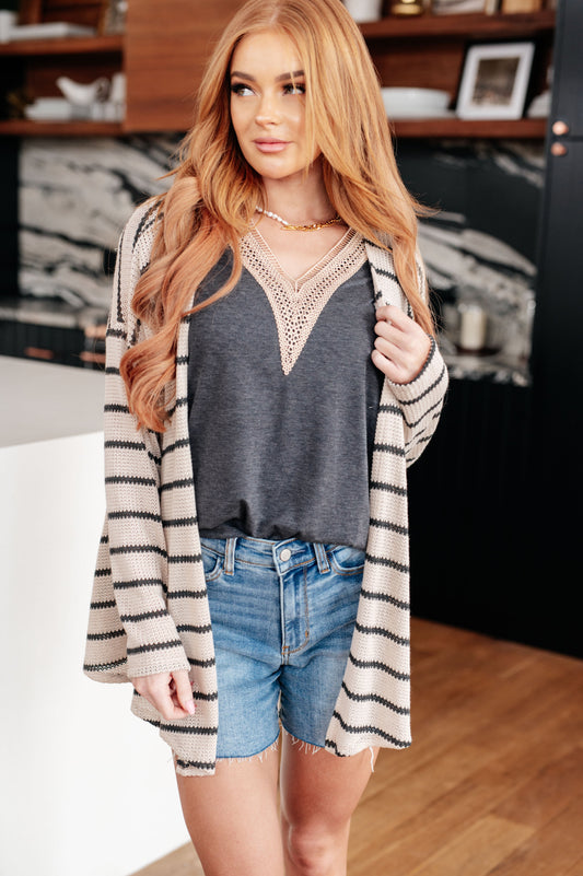 Weekend Adventure Striped Cardigan