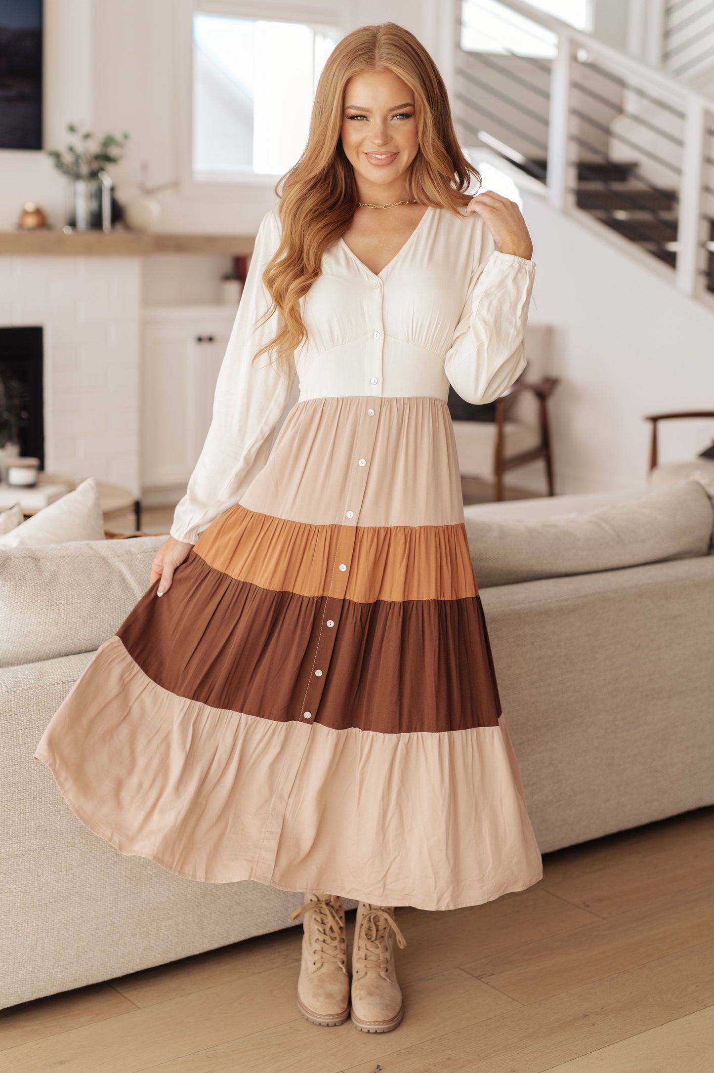 Spice of Life Color Block Dress