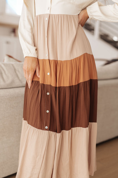 Spice of Life Color Block Dress