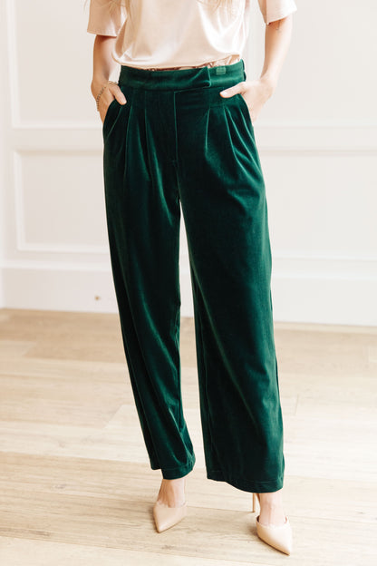 Emerald Velvet Pants